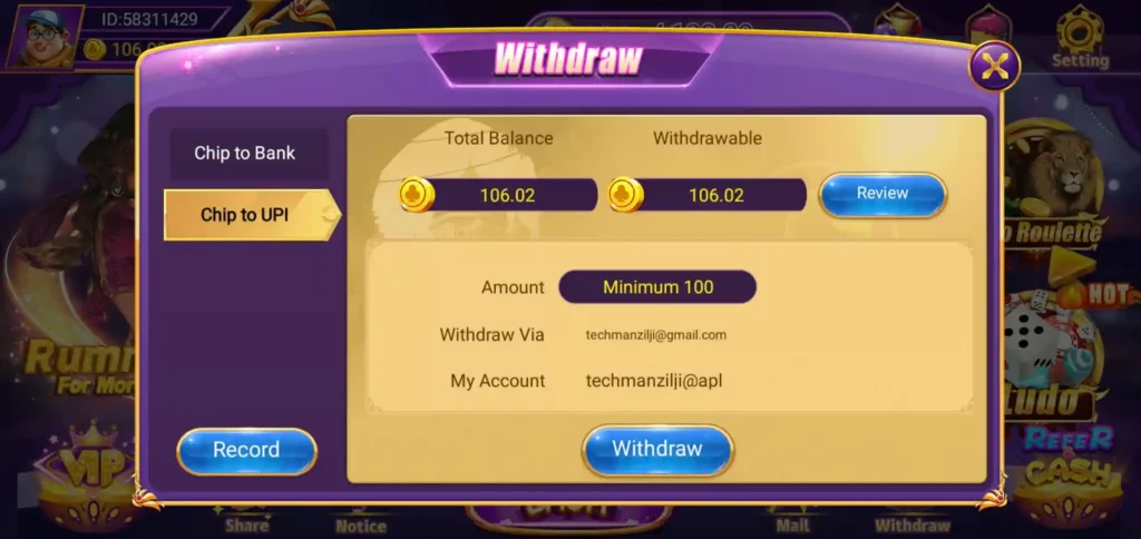 How Do I Withdraw Money From Rummy Mate APK