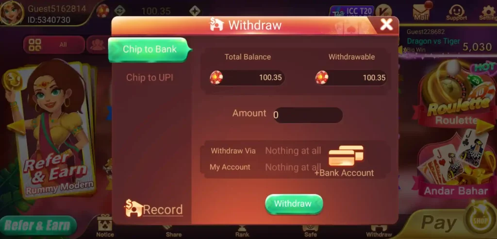 How to Withdraw From Teen Patti Sea Apk