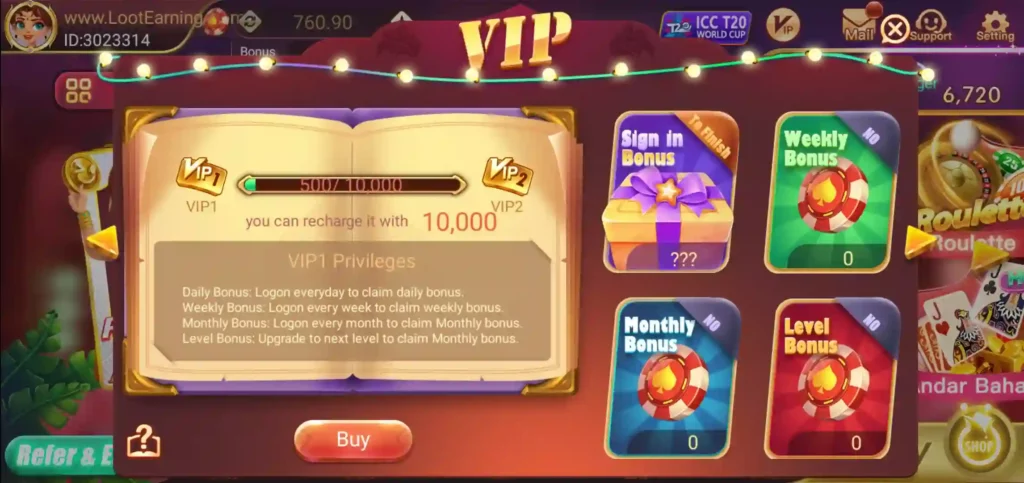 Rummy Mate App VIP Program