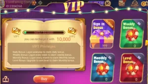 VIP Bonus Program in Rummy Grand APK